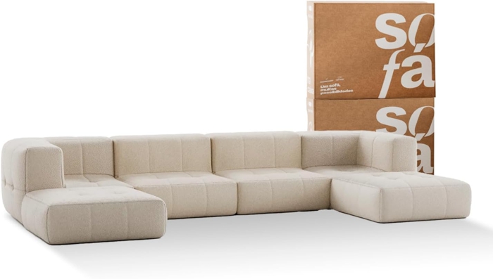 comprar Sofá na Caixa - Sofá na Caixa - Sofá Modular com chaise